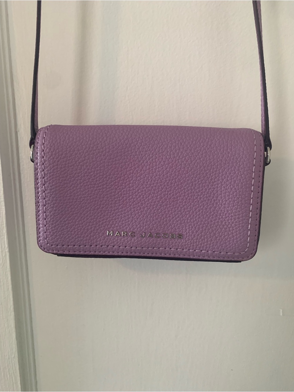 Marc Jacobs Lavender Pebbled Leather Crossbody Mini
